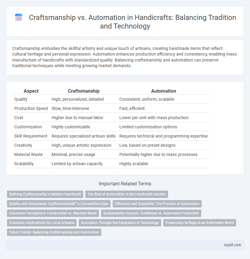 Craftsmanship vs. Automation in Handicrafts: Balancing Tradition and Technology