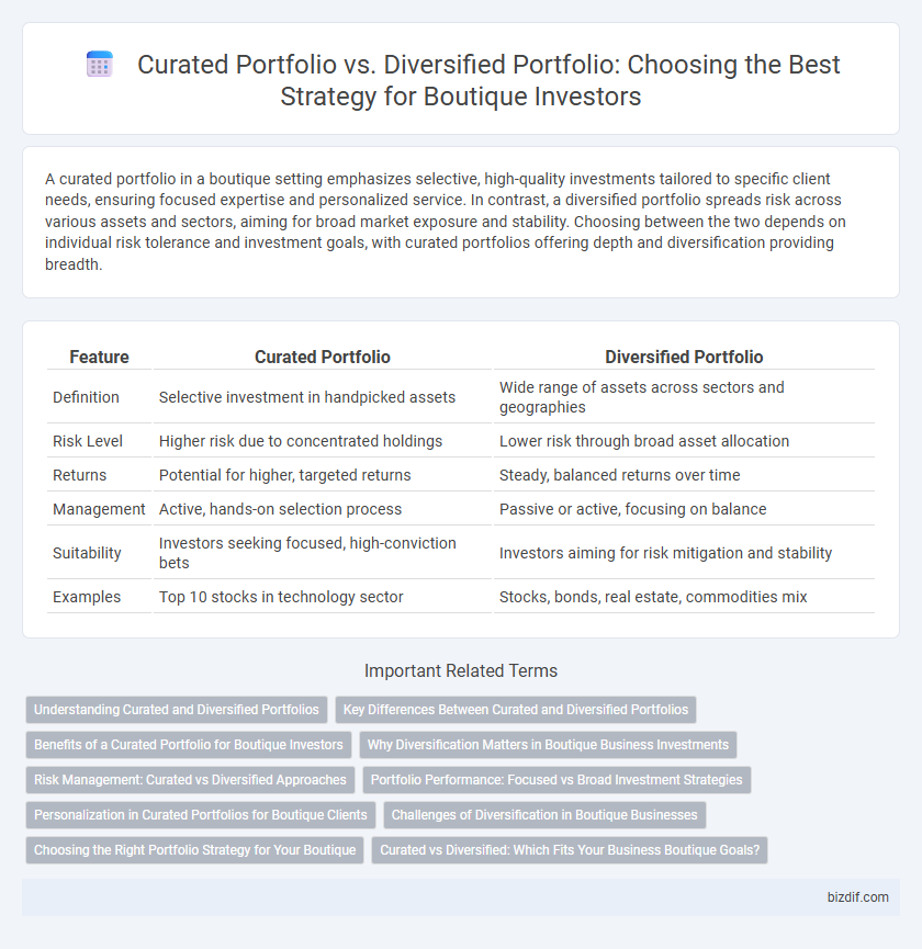 Curated Portfolio vs. Diversified Portfolio: Choosing the Best Strategy for Boutique Investors