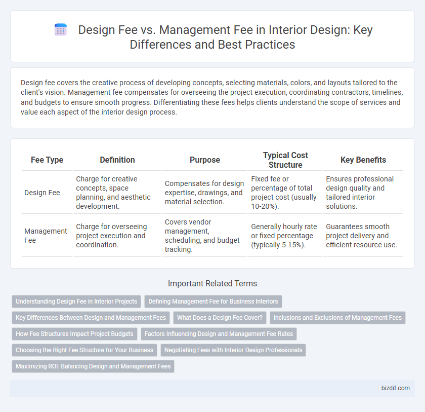 Design Fee vs. Management Fee in Interior Design: Key Differences and Best Practices