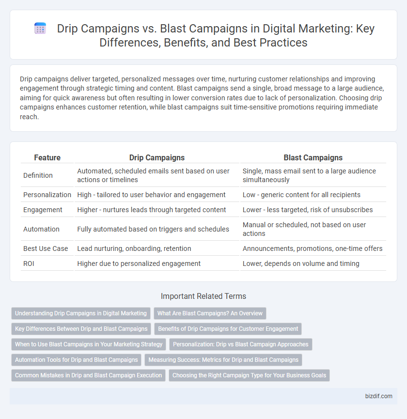 Drip Campaigns vs. Blast Campaigns in Digital Marketing: Key Differences, Benefits, and Best Practices