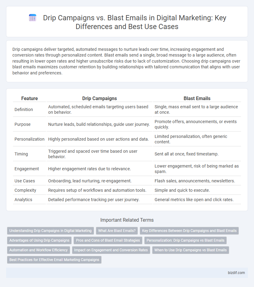 Drip Campaigns vs. Blast Emails in Digital Marketing: Key Differences and Best Use Cases