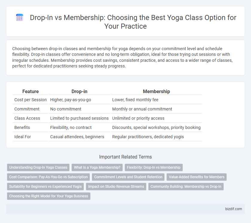 Drop-In vs Membership: Choosing the Best Yoga Class Option for Your Practice