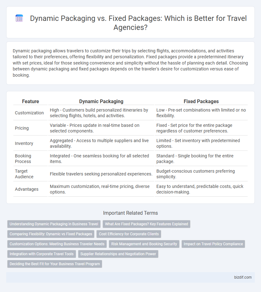 Dynamic Packaging vs. Fixed Packages: Which is Better for Travel Agencies?