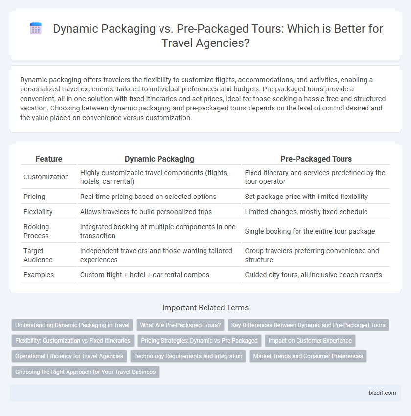 Dynamic Packaging vs. Pre-Packaged Tours: Which is Better for Travel Agencies?