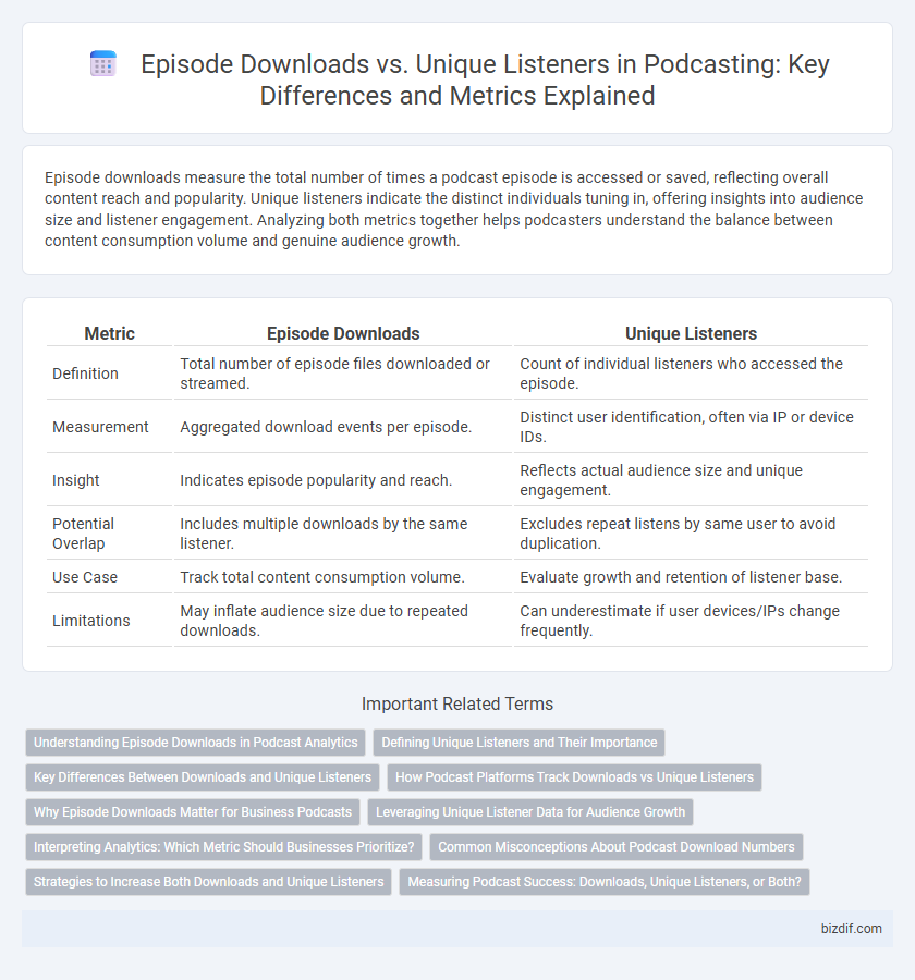 Episode Downloads vs. Unique Listeners in Podcasting: Key Differences and Metrics Explained