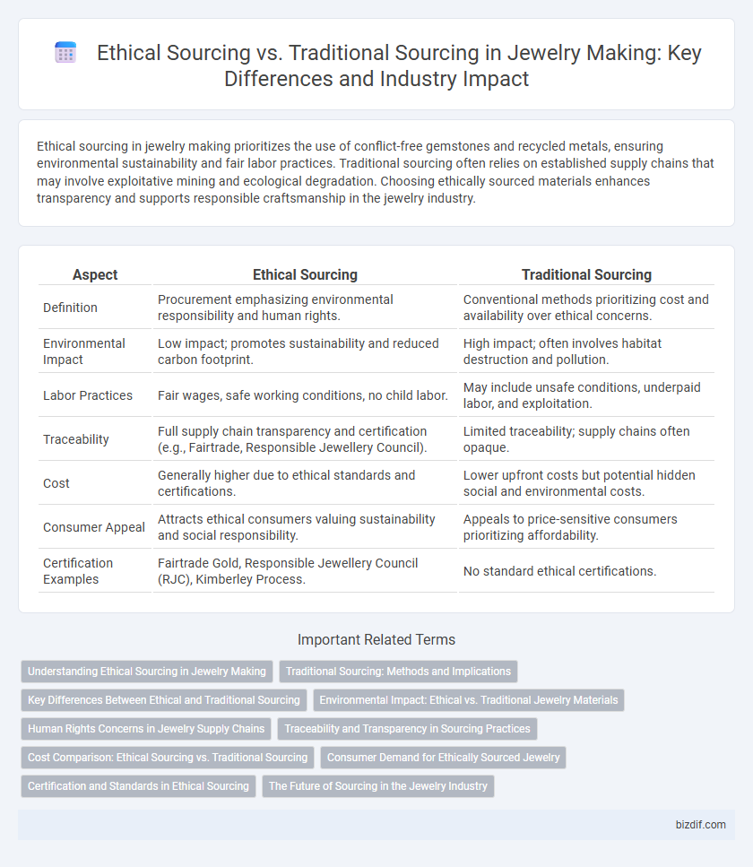 Ethical Sourcing vs. Traditional Sourcing in Jewelry Making: Key Differences and Industry Impact