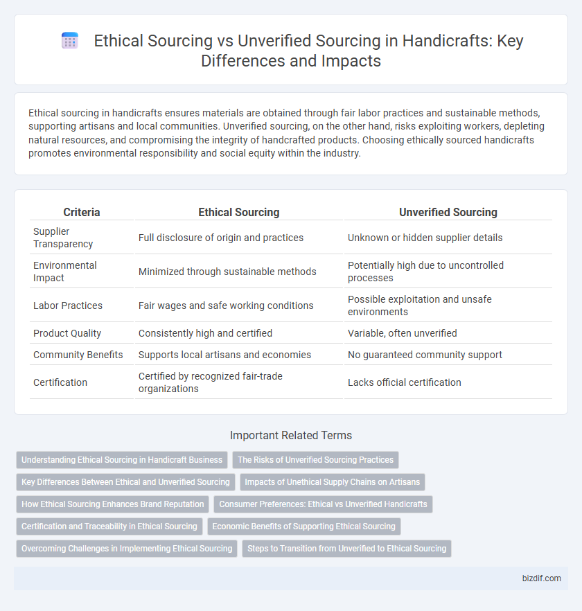 Ethical Sourcing vs Unverified Sourcing in Handicrafts: Key Differences and Impacts