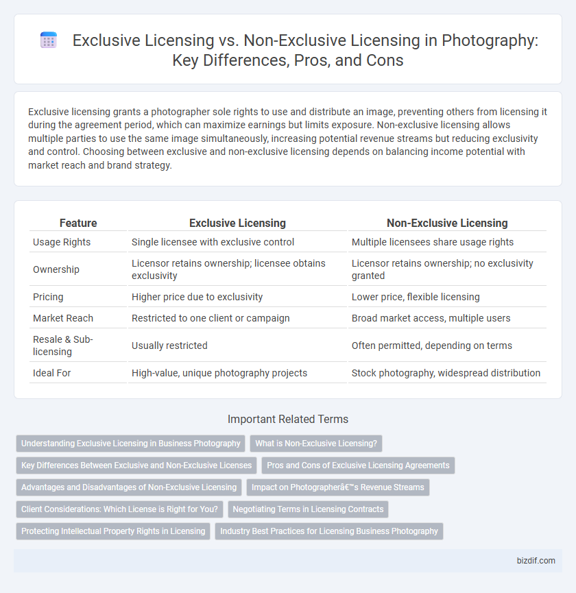 Exclusive Licensing vs. Non-Exclusive Licensing in Photography: Key Differences, Pros, and Cons