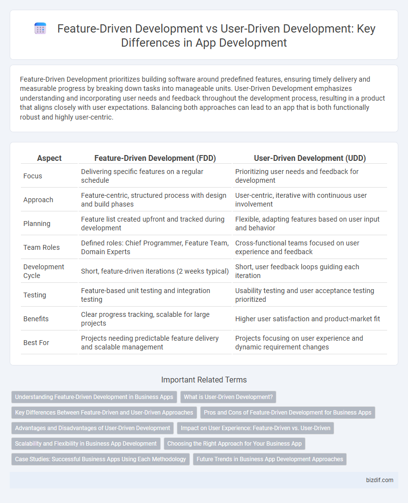 Feature-Driven Development vs User-Driven Development: Key Differences in App Development