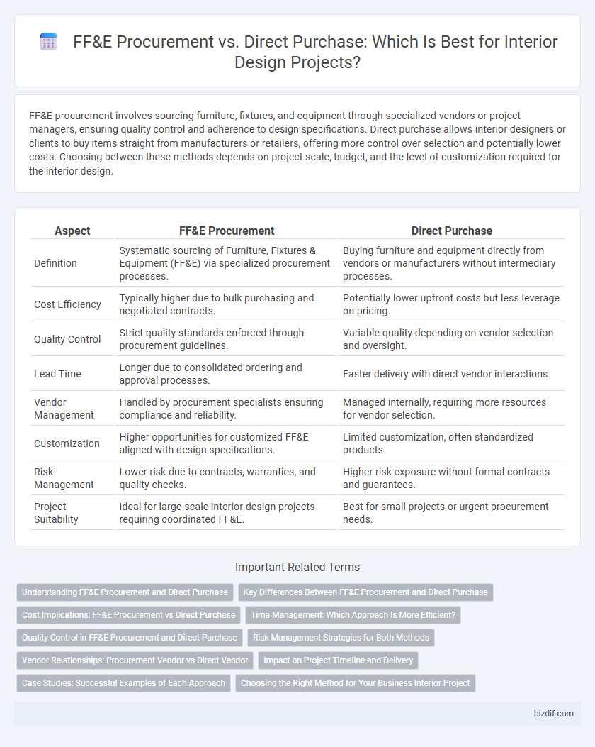 FF&E Procurement vs. Direct Purchase: Which Is Best for Interior Design Projects?