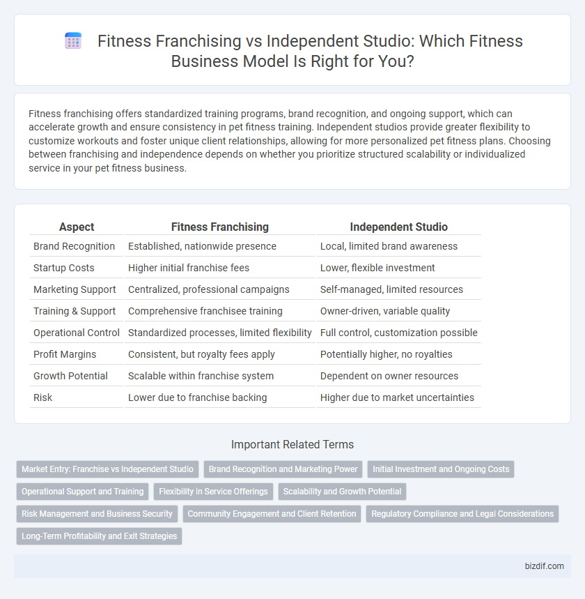 Fitness Franchising vs Independent Studio: Which Fitness Business Model Is Right for You?