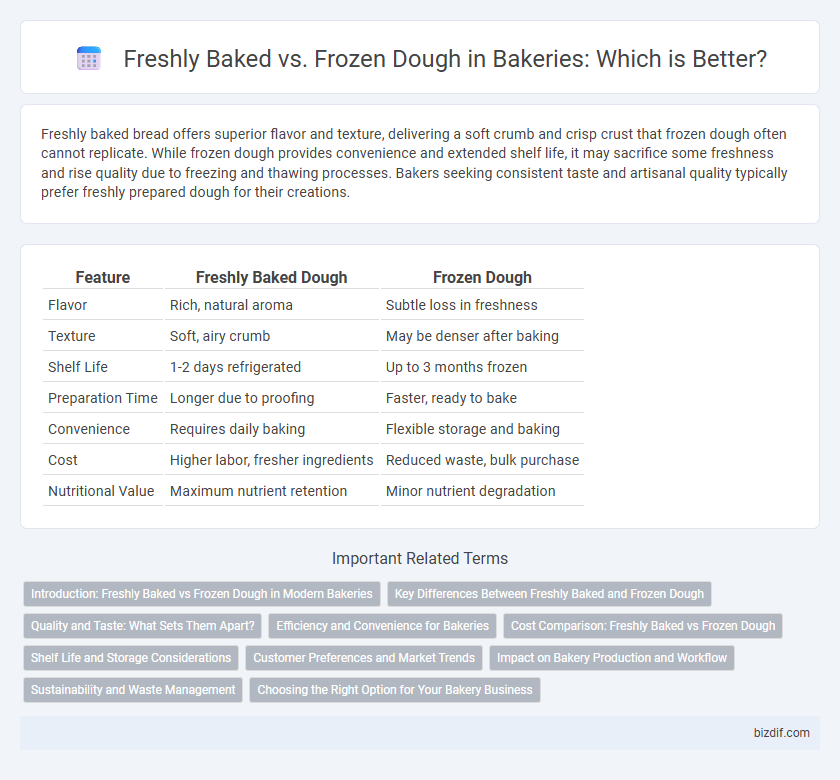 Freshly Baked vs. Frozen Dough in Bakeries: Which is Better?