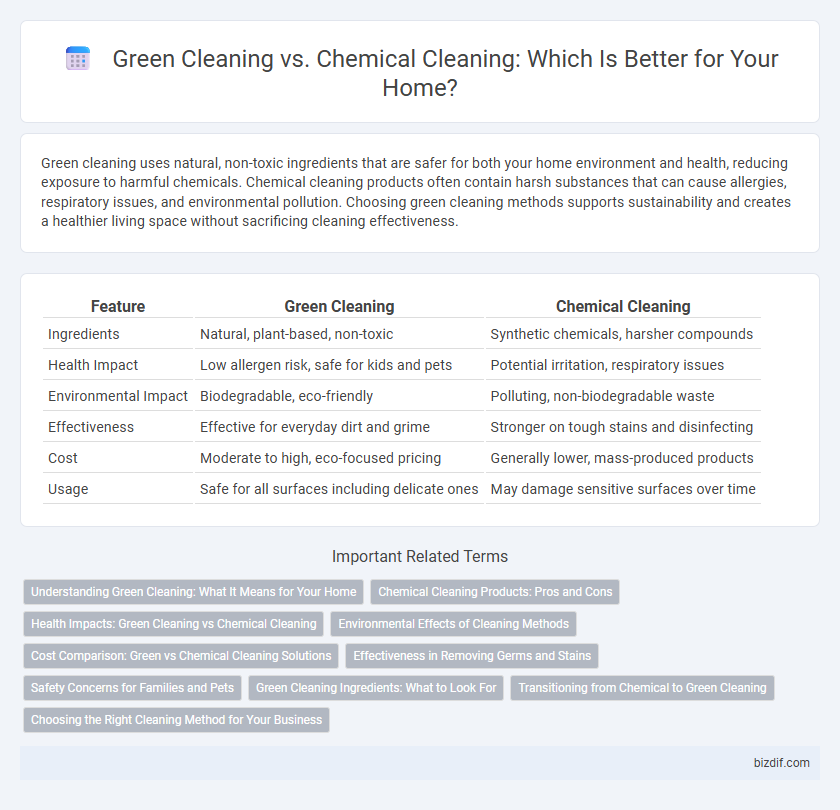 Green Cleaning vs. Chemical Cleaning: Which Is Better for Your Home?