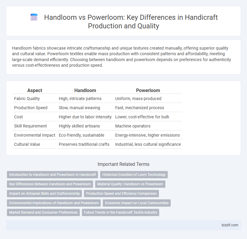Handloom vs Powerloom: Key Differences in Handicraft Production and Quality