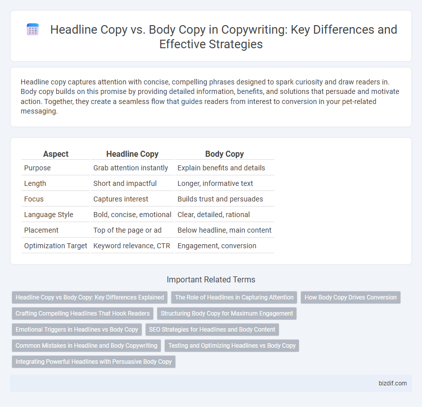 Headline Copy vs. Body Copy in Copywriting: Key Differences and Effective Strategies
