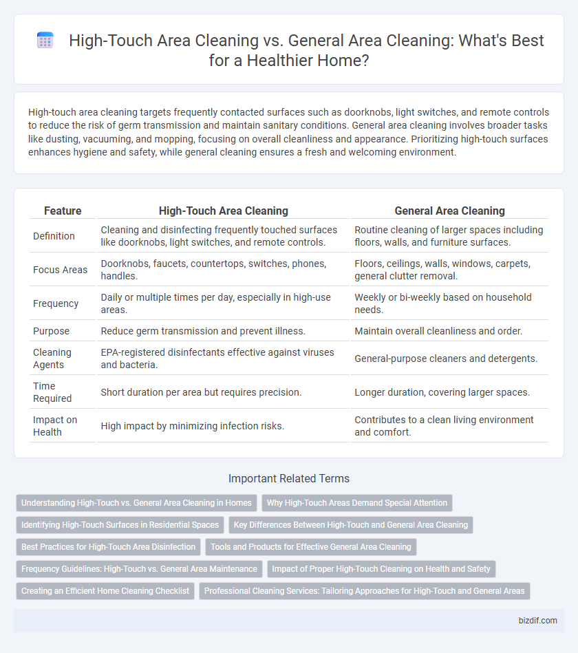 High-Touch Area Cleaning vs. General Area Cleaning: What's Best for a Healthier Home?