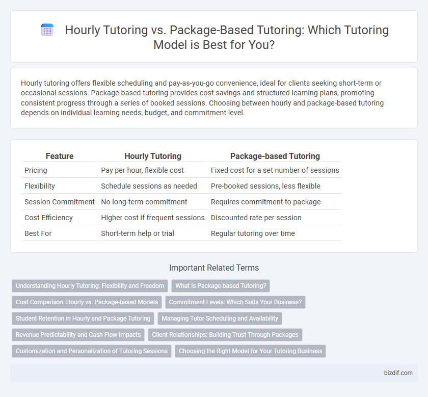 Hourly Tutoring vs. Package-Based Tutoring: Which Tutoring Model is Best for You?