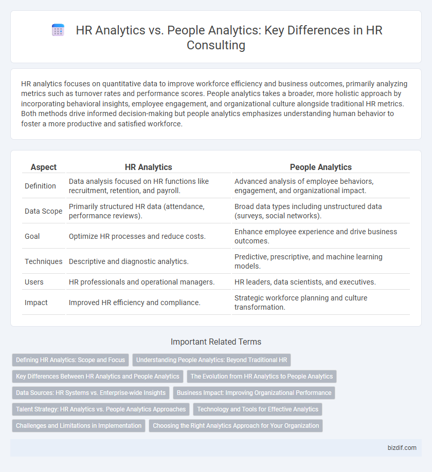 HR Analytics vs. People Analytics: Key Differences in HR Consulting