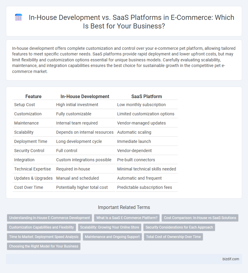 In-House Development vs. SaaS Platforms in E-Commerce: Which Is Best for Your Business?