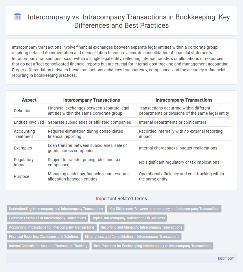 Intercompany vs. Intracompany Transactions in Bookkeeping: Key Differences and Best Practices