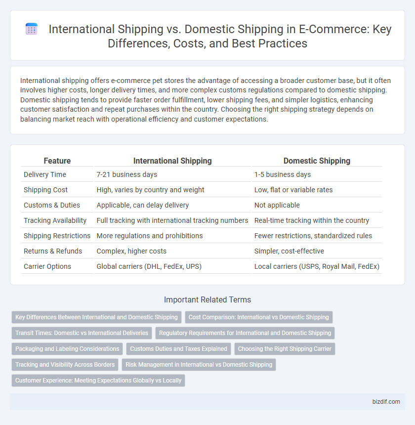 International Shipping vs. Domestic Shipping in E-Commerce: Key Differences, Costs, and Best Practices