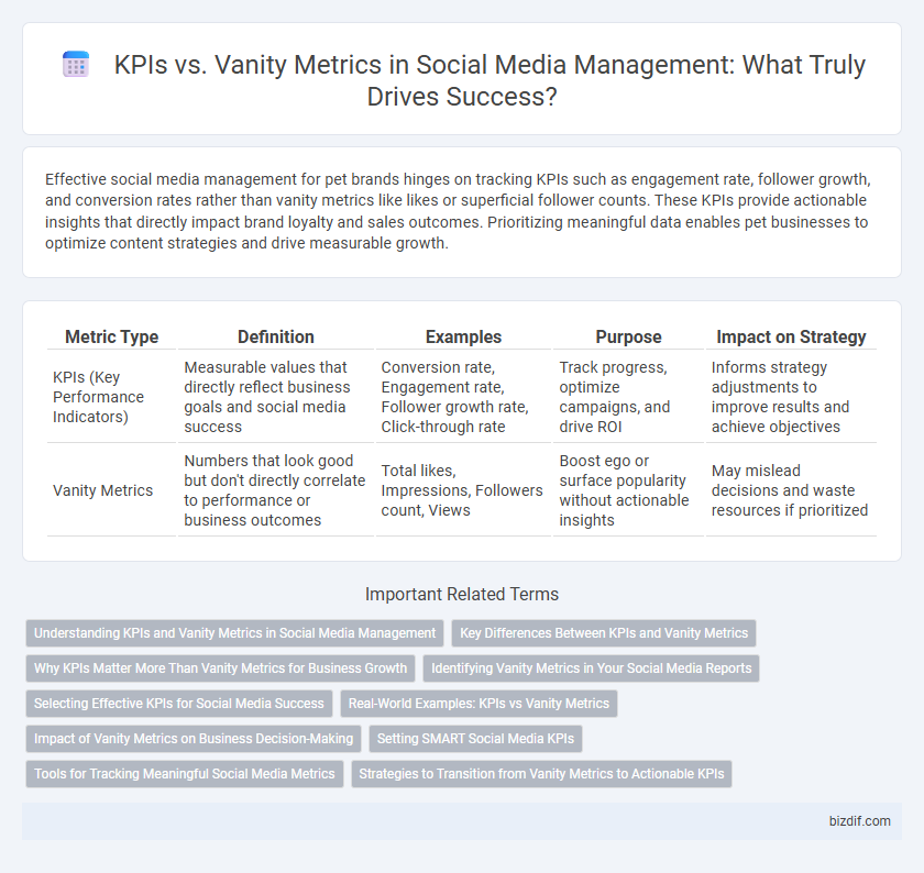 KPIs vs. Vanity Metrics in Social Media Management: What Truly Drives Success?