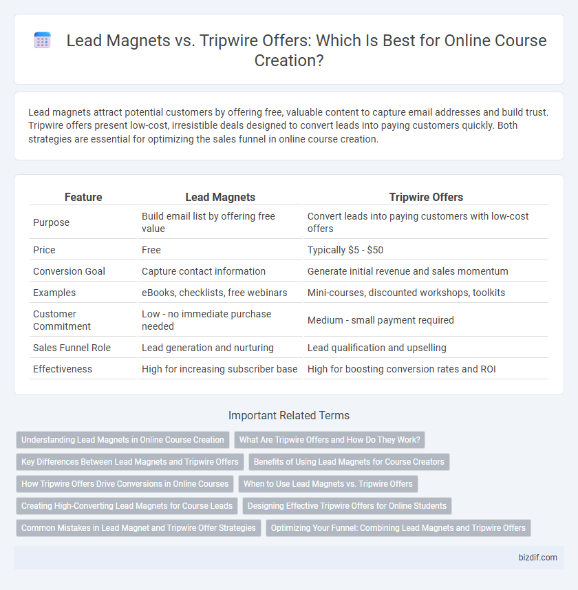 Lead Magnets vs. Tripwire Offers: Which Is Best for Online Course Creation?