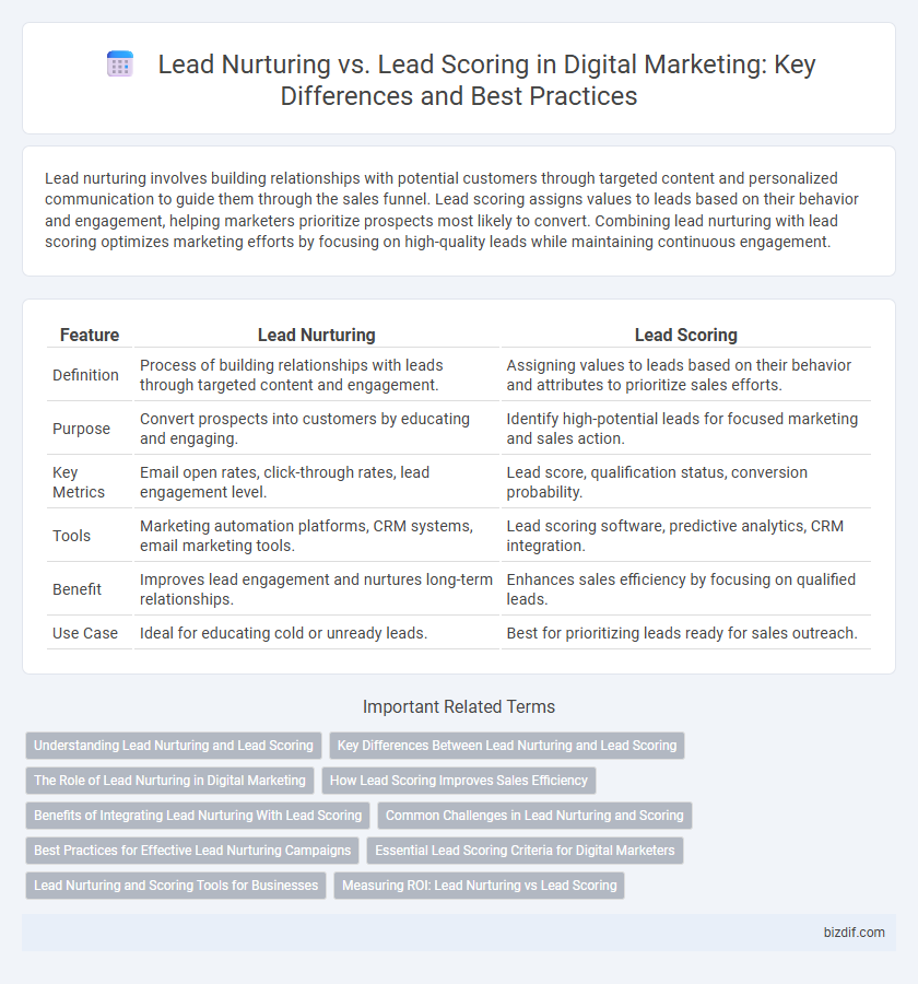 Lead Nurturing vs. Lead Scoring in Digital Marketing: Key Differences and Best Practices