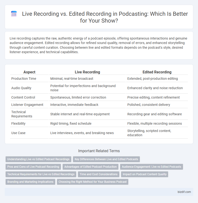 Live Recording vs. Edited Recording in Podcasting: Which Is Better for Your Show?