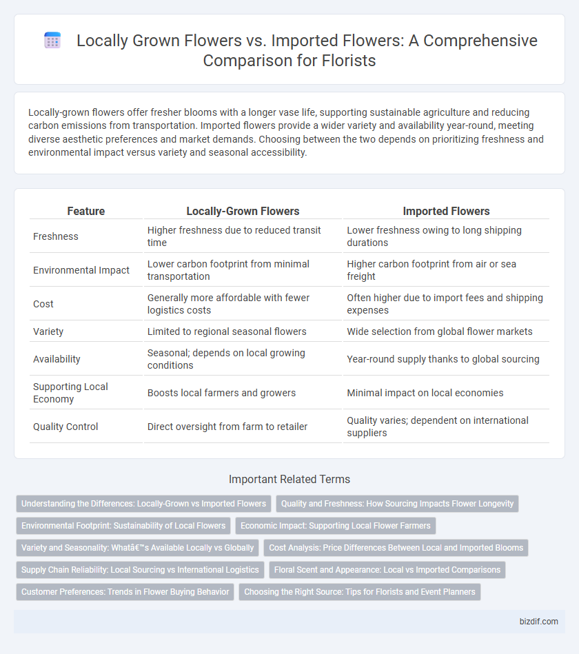 Locally Grown Flowers vs. Imported Flowers: A Comprehensive Comparison for Florists
