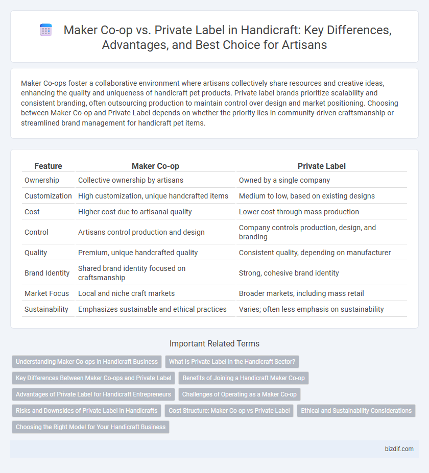 Maker Co-op vs. Private Label in Handicraft: Key Differences, Advantages, and Best Choice for Artisans