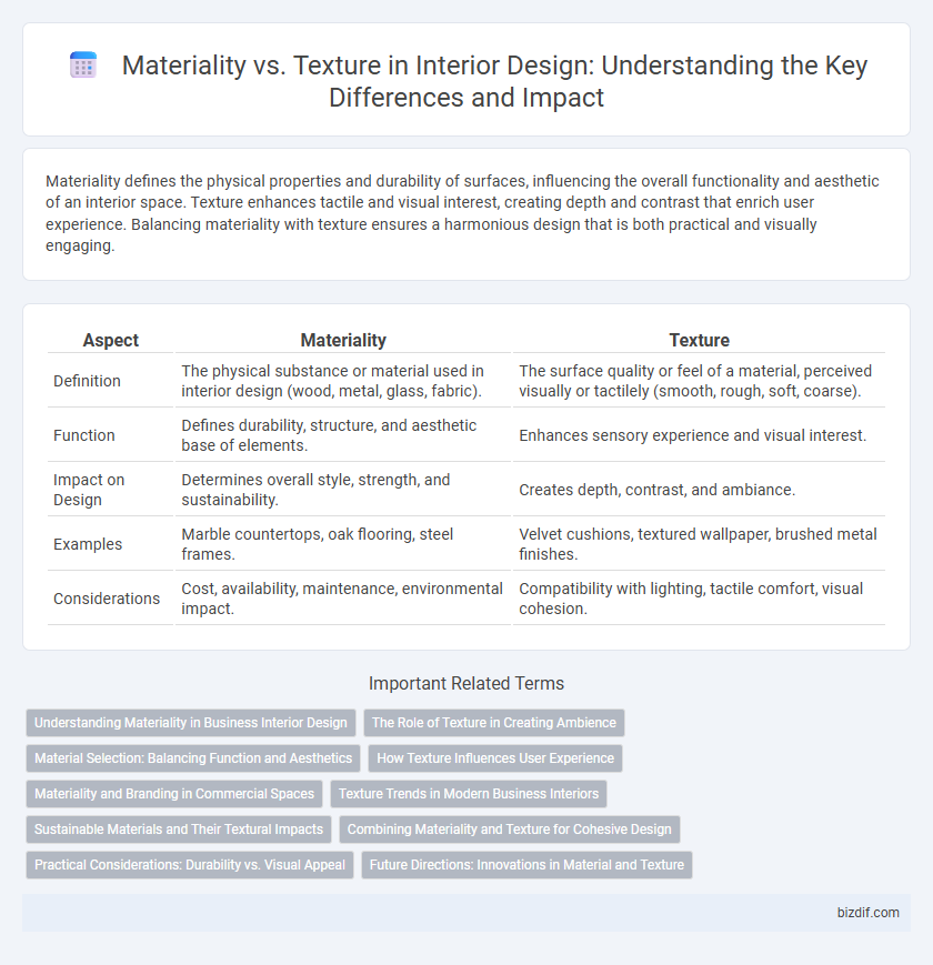 Materiality vs. Texture in Interior Design: Understanding the Key Differences and Impact