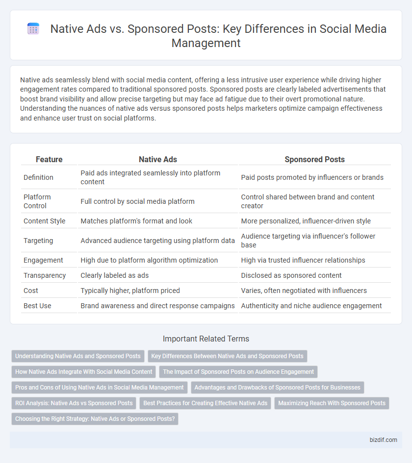 Native Ads vs. Sponsored Posts: Key Differences in Social Media Management