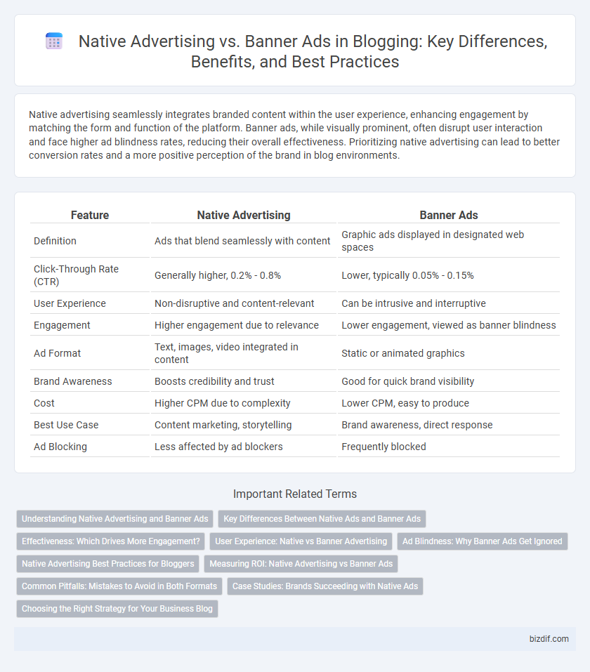 Native Advertising vs. Banner Ads in Blogging: Key Differences, Benefits, and Best Practices