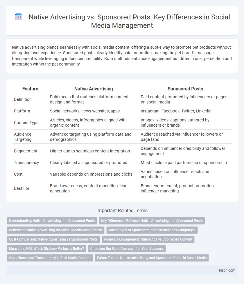 Native Advertising vs. Sponsored Posts: Key Differences in Social Media Management