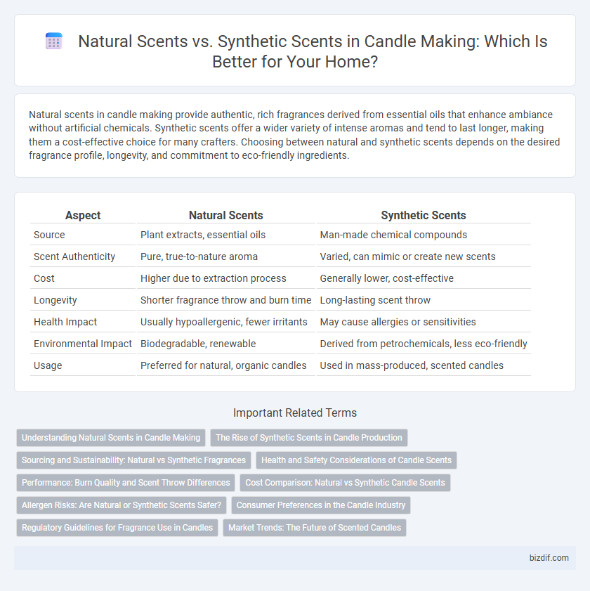 Natural Scents vs. Synthetic Scents in Candle Making: Which Is Better for Your Home?