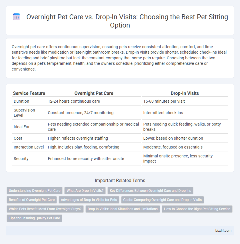 Overnight Pet Care vs. Drop-In Visits: Choosing the Best Pet Sitting Option
