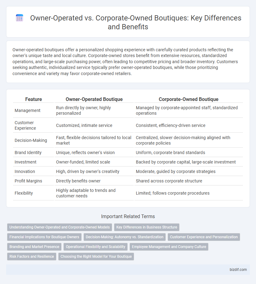Owner-Operated vs. Corporate-Owned Boutiques: Key Differences and Benefits
