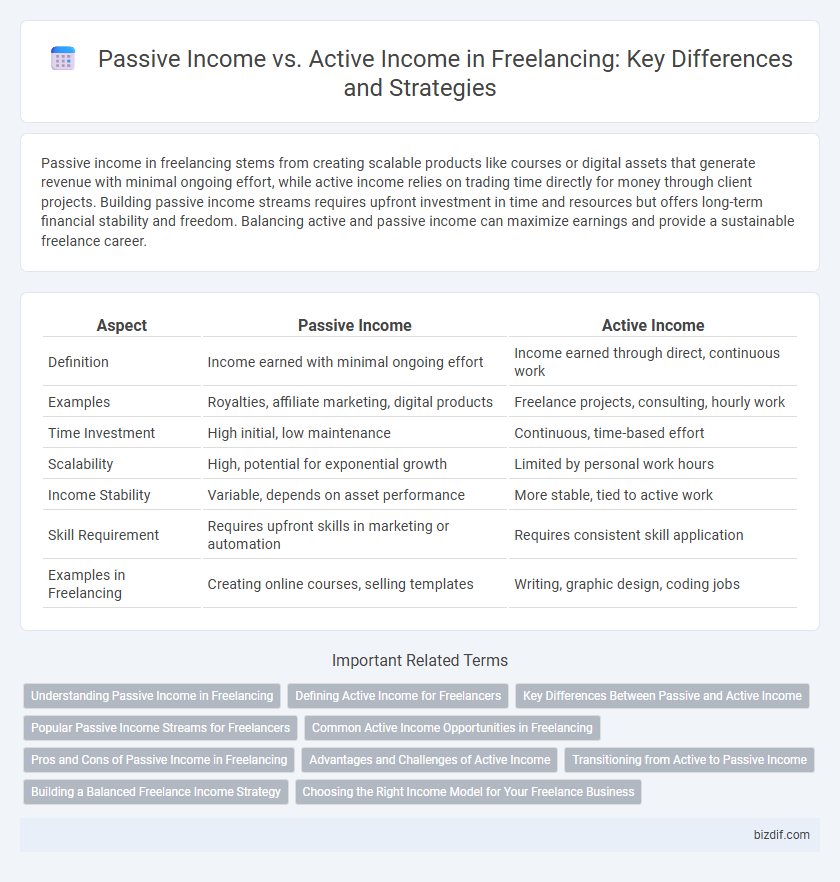 Passive Income vs. Active Income in Freelancing: Key Differences and Strategies