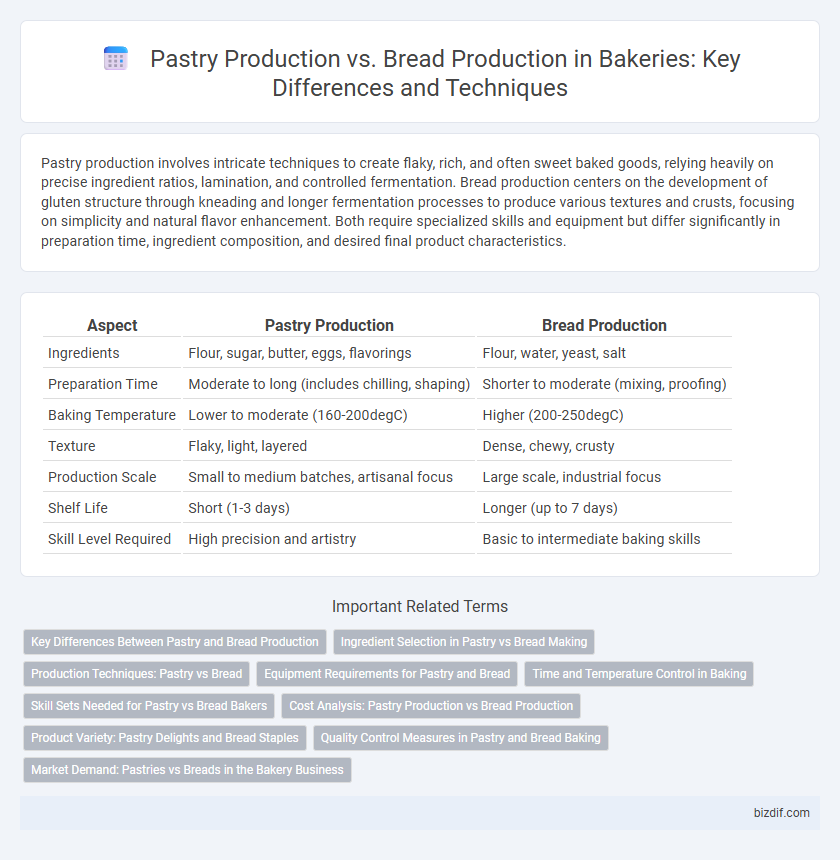 Pastry Production vs. Bread Production in Bakeries: Key Differences and Techniques