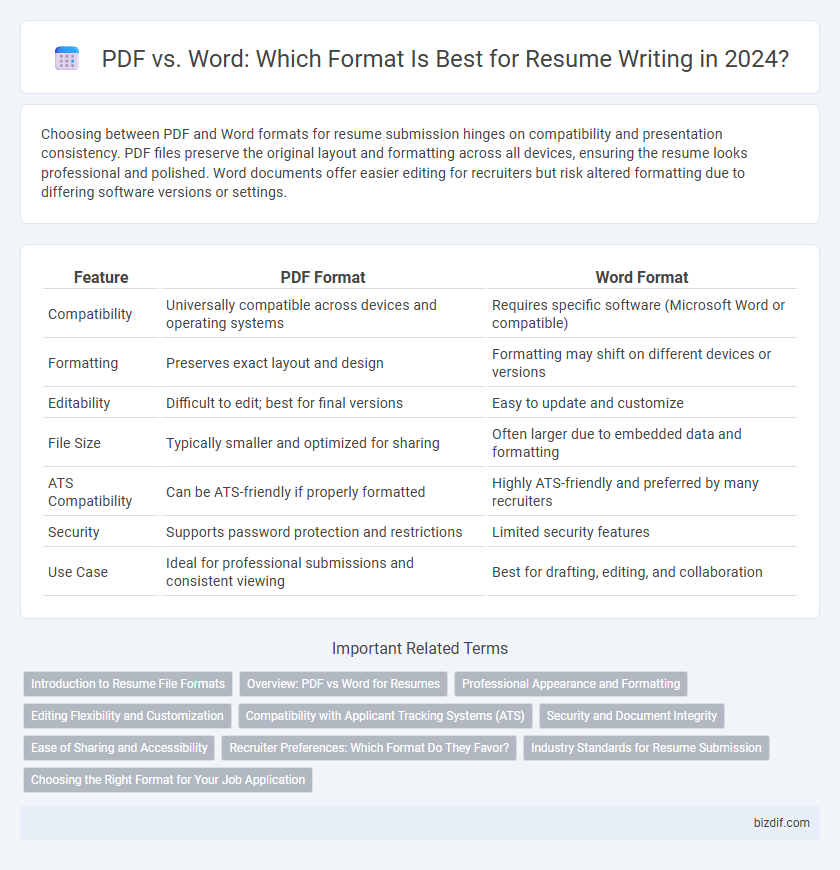 PDF vs. Word: Which Format Is Best for Resume Writing in 2024?