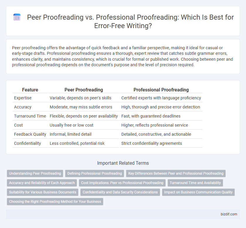 Peer Proofreading vs. Professional Proofreading: Which Is Best for Error-Free Writing?