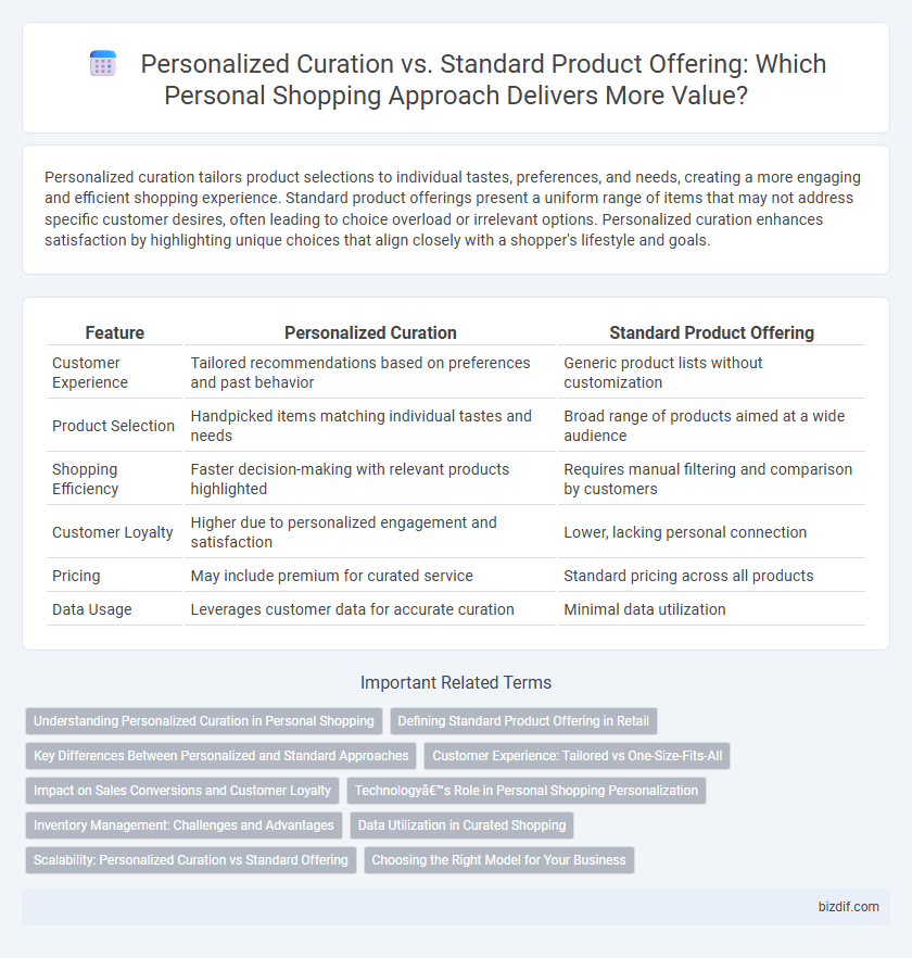 Personalized Curation vs. Standard Product Offering: Which Personal Shopping Approach Delivers More Value?