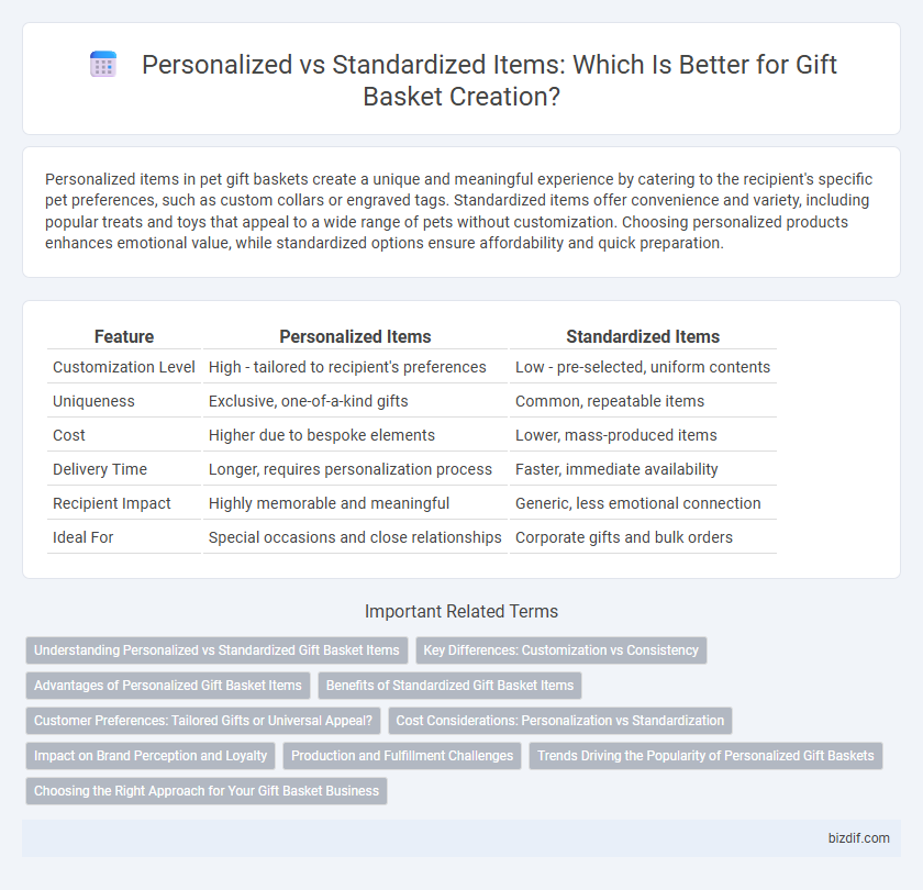 Personalized vs Standardized Items: Which Is Better for Gift Basket Creation?