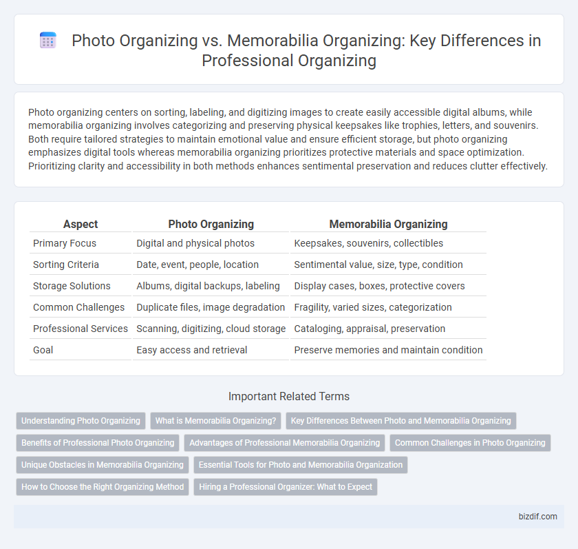 Photo Organizing vs. Memorabilia Organizing: Key Differences in Professional Organizing