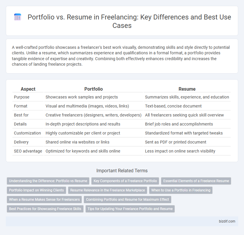Portfolio vs. Resume in Freelancing: Key Differences and Best Use Cases