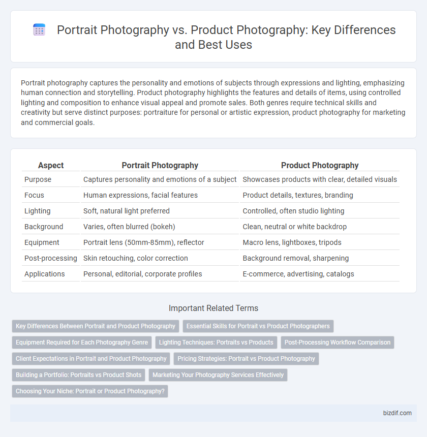 Portrait Photography vs. Product Photography: Key Differences and Best Uses