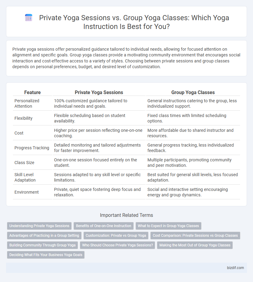 Private Yoga Sessions vs. Group Yoga Classes: Which Yoga Instruction Is Best for You?