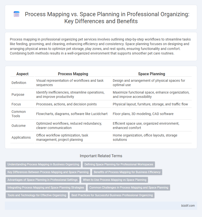 Process Mapping vs. Space Planning in Professional Organizing: Key Differences and Benefits