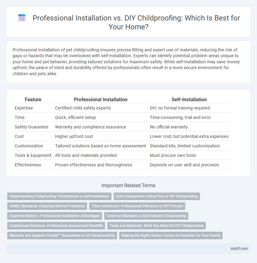 Professional Installation vs. DIY Childproofing: Which Is Best for Your Home?